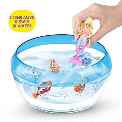 Zuru Pets Alive Magic Swimming Mermaid Doll – Water-Activated Interactive Mermaid Toy with Moving Tail, Realistic Swimming Action, Colourful Fantasy Design, Bath Time, Pool & Water Play Toy for Kids