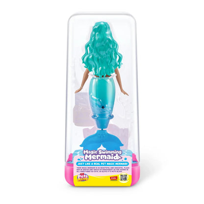 Zuru Pets Alive Magic Swimming Mermaid Doll – Water-Activated Interactive Mermaid Toy with Moving Tail, Realistic Swimming Action, Colourful Fantasy Design, Bath Time, Pool & Water Play Toy for Kids