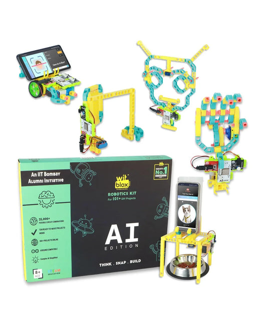 WitBlox AI Artificial Intelligence Robotic Science Kit for 101+ Project- 174 parts
