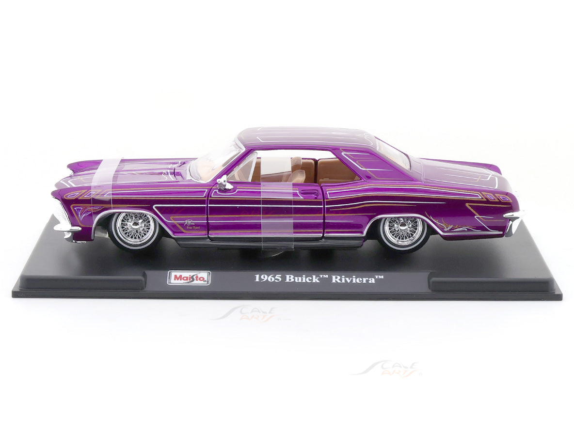 Maisto 1:24 1965 Buick Riviera Lowrider Die-Cast Car – Collector’s Edition Model