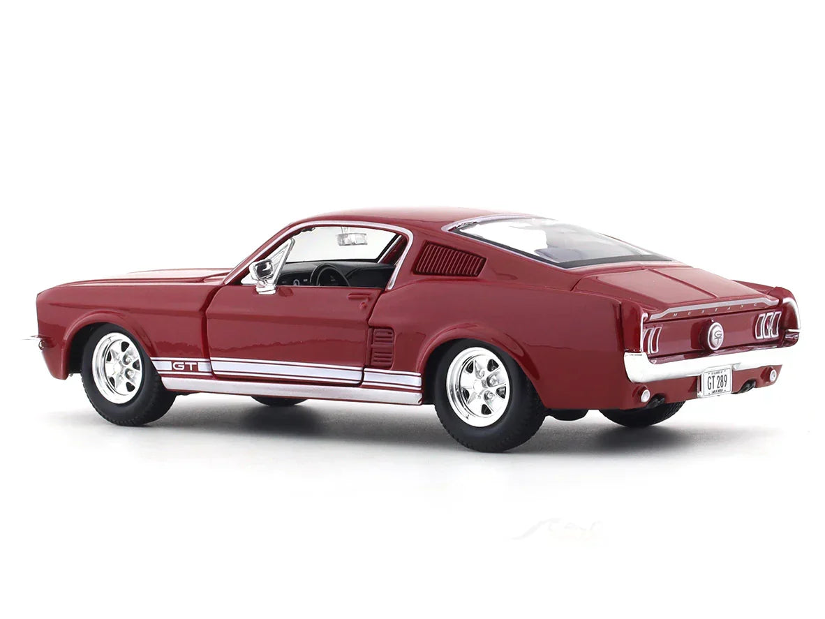 Maisto 1:24 Scale Die‑Cast Model – 1967 Ford Mustang GT (Red Hardtop) - Jaiman Toys