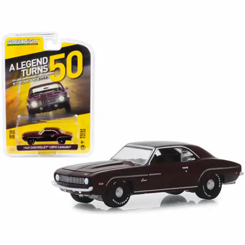 Greenlight 1969 Chevrolet COPO Camaro Turns 50 Car, Burgundy (Not Easy To Get)