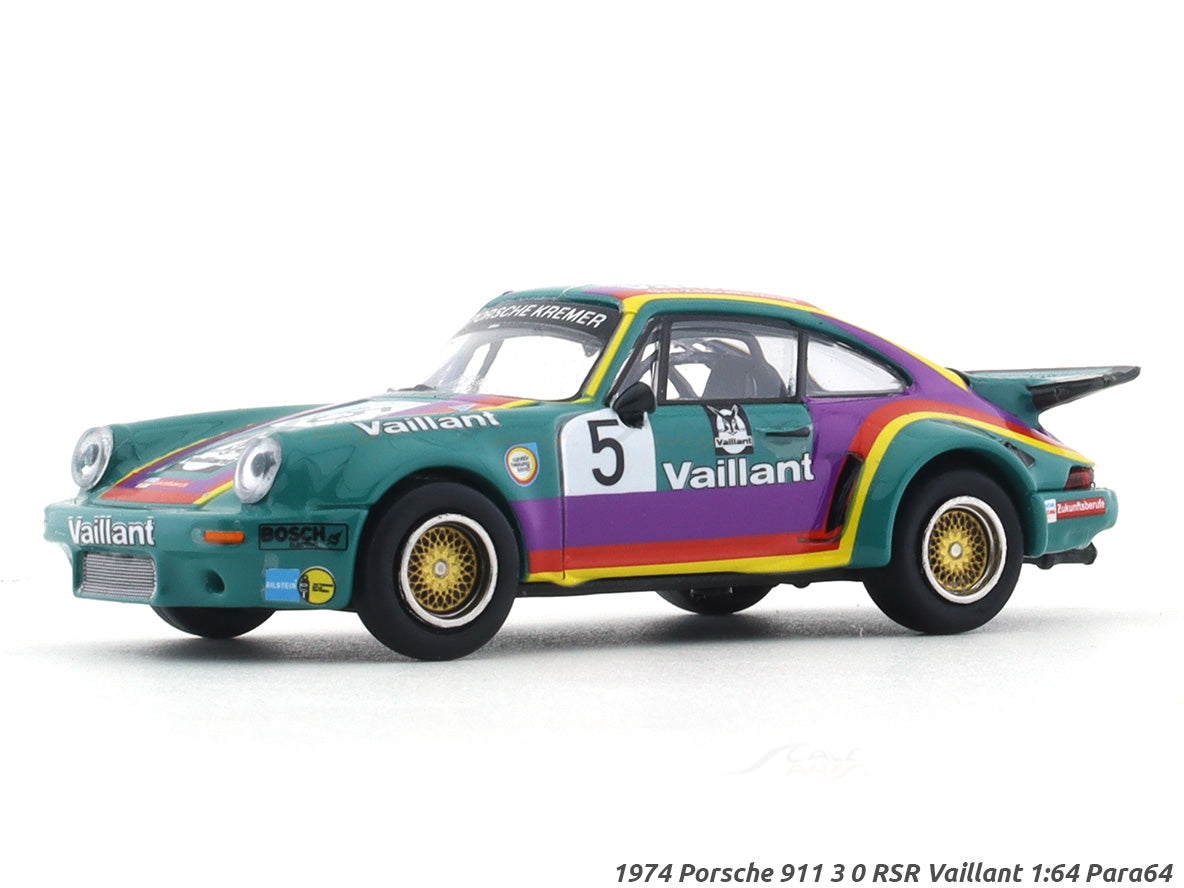 PARA64 1/64 1974 Porsche 911 3.0 RSR 'Vaillant' w/ photo-etched wheels LHD