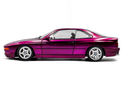 Solido 1:18 BMW 850 CSI (E31) Die-Cast Model Car – Metallic Magenta Collector Scale Sports Coupe