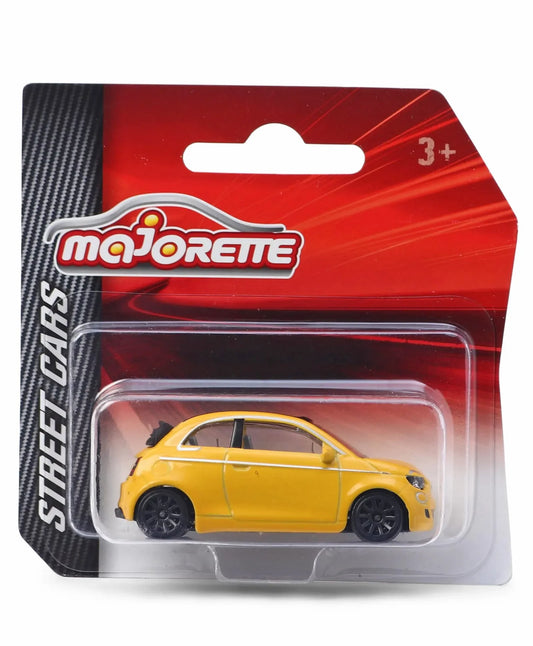 Majorette Street Cars FIAT 500 Icon Model - Yellow