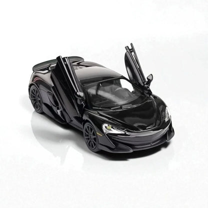 RMZ Hobby 1:32 McLaren 600LT Die-Cast Model Car – Black with Openable Doors, Light & Sound (664994) - Jaiman Toys