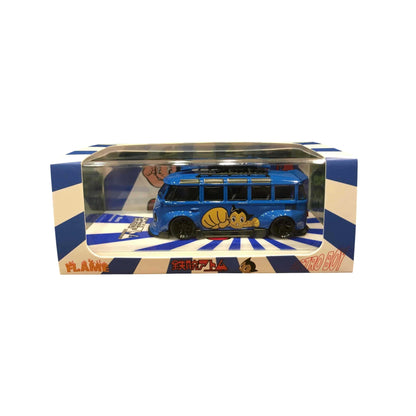 Flame Model 1:64 Volkswagen Bus – Astro Boy Edition (Blue) - Jaiman Toys