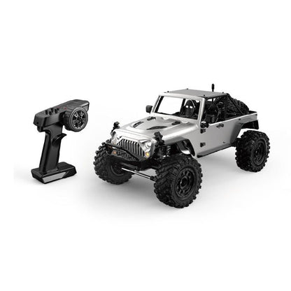 MJX R/C H12Y+ 1/12 Scale 4WD Brushless RC Rock Crawler | High-Torque 3650 BLDC Motor, Aluminium Body, All-Terrain Off-Road Remote Control Truck with 2.4GHz Radio System for Adults (Silver)