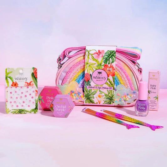 Whimsy Rainbow Sling Bag Beauty Kit Pack of 7 - Jaiman Toys