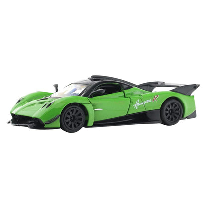 RMZ City Pagani Huayra R 1:36 Die-Cast Hypercar | Pull Back & Go | Openable Doors | Blue / Green Variants