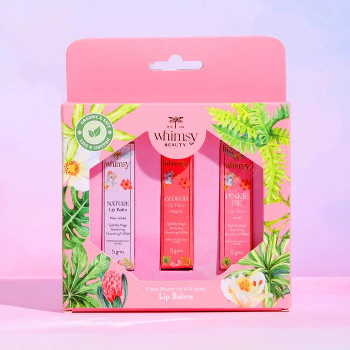 Whimsy Essential Care Lip Balms - Pack of 3 - Jaiman Toys
