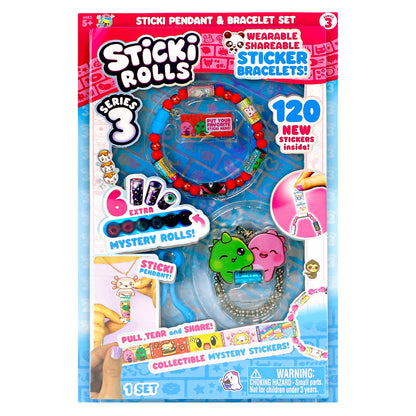 Sticki Rolls Series 3 Sticki Pendant & Bracelet - Rex & Jojo