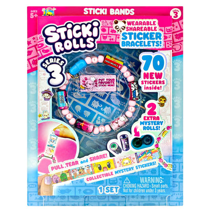 Sticki Rolls Sticki Bracelet Series 3 - Light Pink