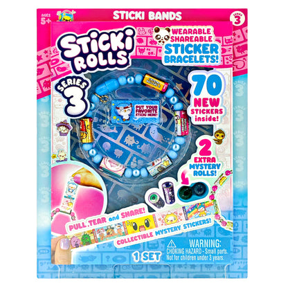 Sticki Rolls Sticki Bracelet Series 3 - Blue