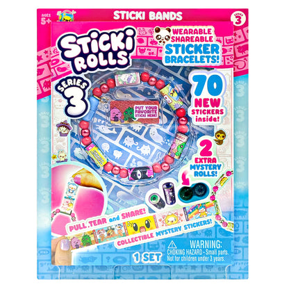 Sticki Rolls Sticki Bracelet Series 3 - Red