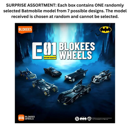 Blokees Wheels Batman E01 Gotham Velocity Collectible Vehicle Blind Box | DC Batman Mini Building Car