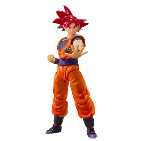 Dragon Ball Z – Super Saiyan God Son Goku “Saiyan God Instilled With the Light of Righteous Hearts” 5.5-Inch Action Figure by S.H.Figuarts Tamashii Nations - Jaiman Toys