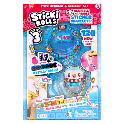 Sticki Rolls Series 3 Sticki Pendant & Bracelet - Chillin Charlie