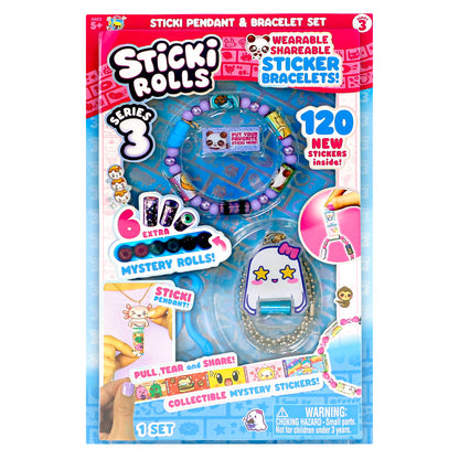 Sticki Rolls Series 3 Sticki Pendant & Bracelet - BooBoo