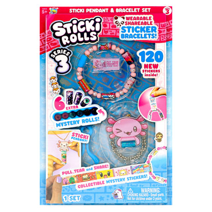 Sticki Rolls Series 3 Sticki Pendant & Bracelet - Happy Axie