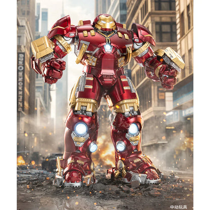 ZD Toys 1/10 Scale Marvel Iron Man MK44 1907-44 Hulkbuster Collectible Action Figure –With LED Light Function