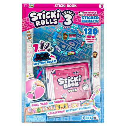 Sticki Rolls Sticki Book Vol. 3 & Exclusive Sticki Bracelet Series 3