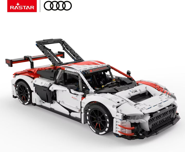Rastar 1:8 Scale Audi R8 LMS GT3 Building Bricks Set – 3322 Pieces Remote Control Racing Car
