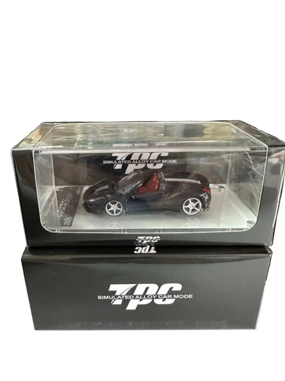 7PC 1:64 Novitec 488 Pista Spyder Model Car Metal Blue - Jaiman Toys