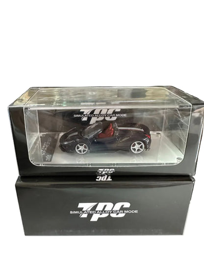 7PC 1:64 Novitec 488 Pista Spyder Model Car Metal Blue - Jaiman Toys