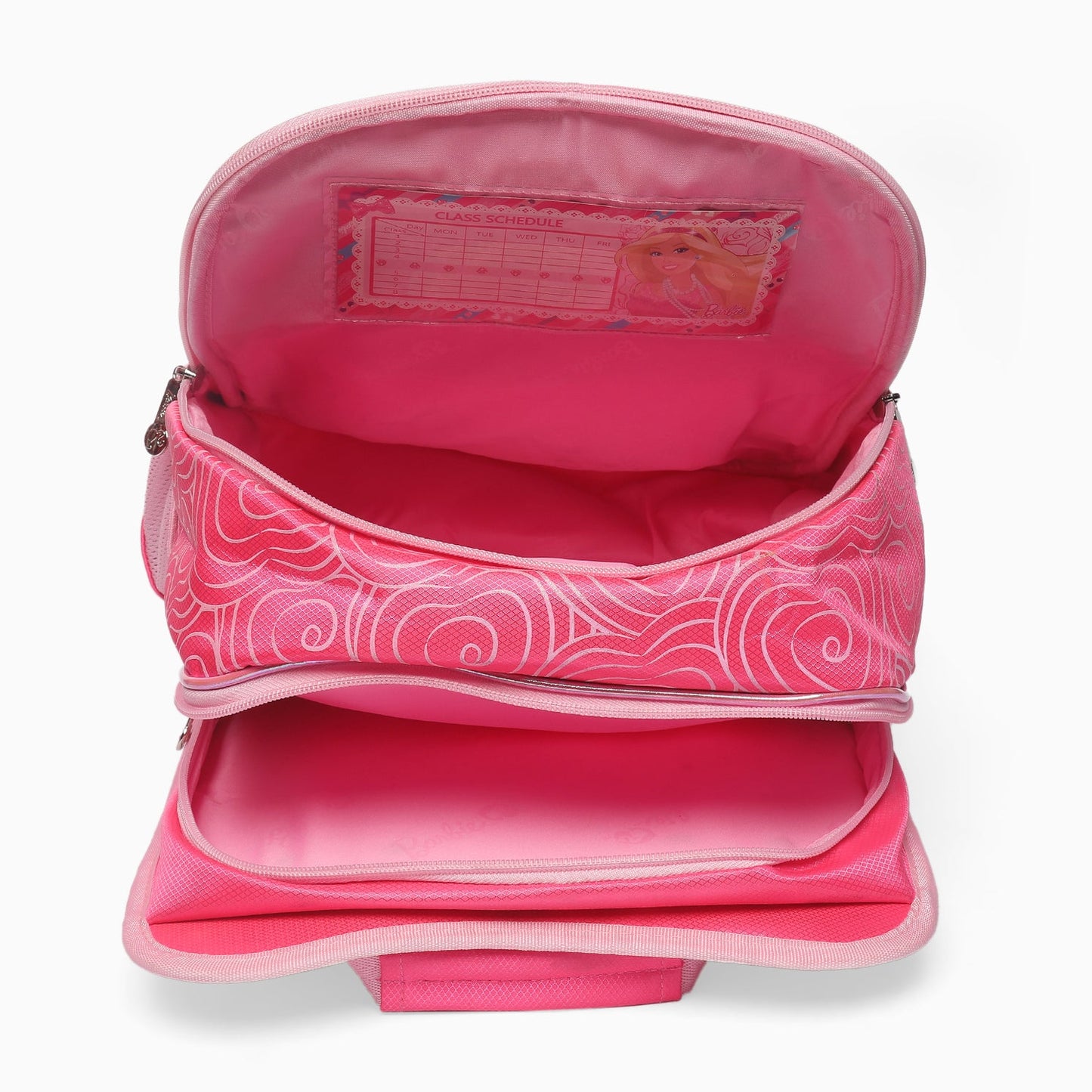 Barbie Girls School Backpack (40.5cm)| Pink Glitter Candy Theme School Bag with Multiple Compartments & Side Pockets