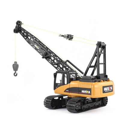 HUINA 1572 1:14 RC Crawler Crane | 15CH 2.4GHz Metal Alloy Construction Crane with 680° Rotation Engineering Construction Truck
