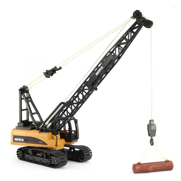 HUINA 1572 1:14 RC Crawler Crane | 15CH 2.4GHz Metal Alloy Construction Crane with 680° Rotation Engineering Construction Truck