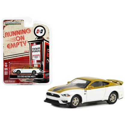 Greenlight Running on Empty – 2021 Ford Mustang Mach 1 (Hurst Livery, Series 15) 1:64 Scale Die-Cast Car - Jaiman Toys