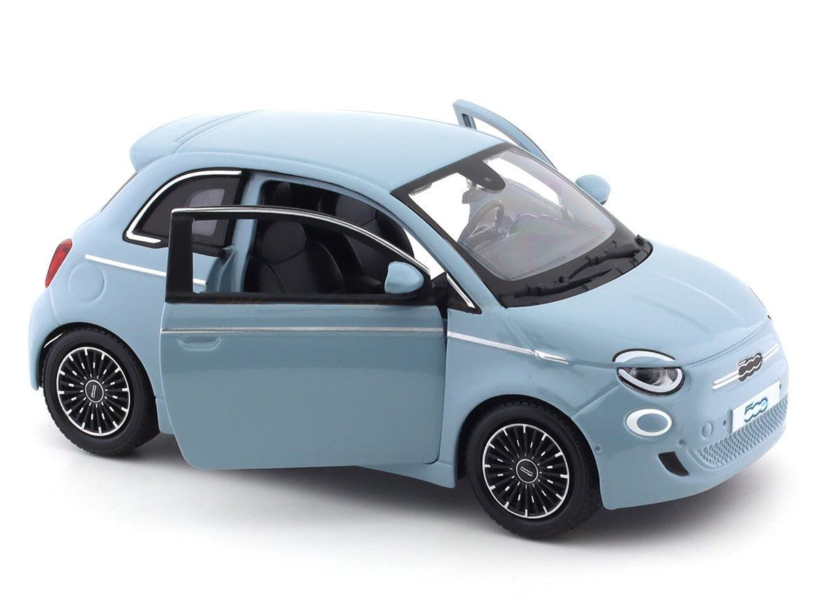 Bburago 1:24 Fiat 500e (2023) Diecast Model Car – City Car Collectible with Window Display Box