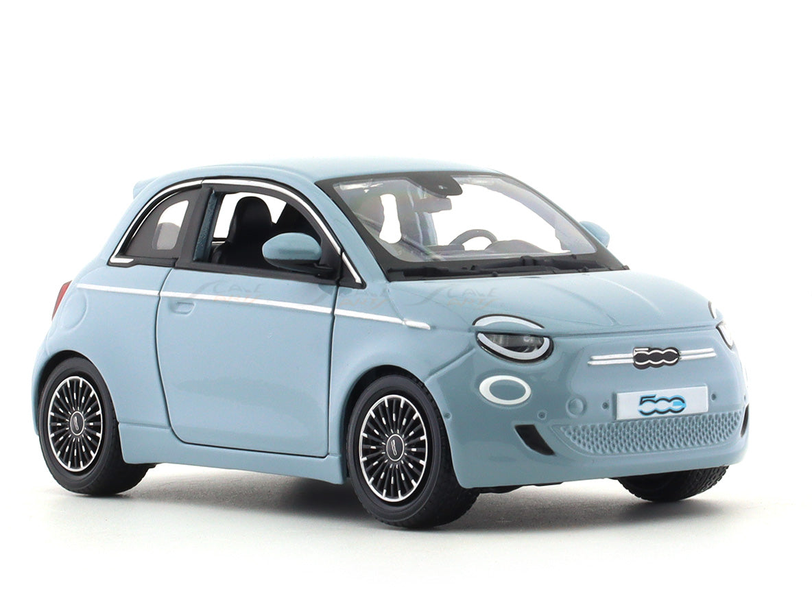 Bburago 1:24 Fiat 500e (2023) Diecast Model Car – City Car Collectible with Window Display Box