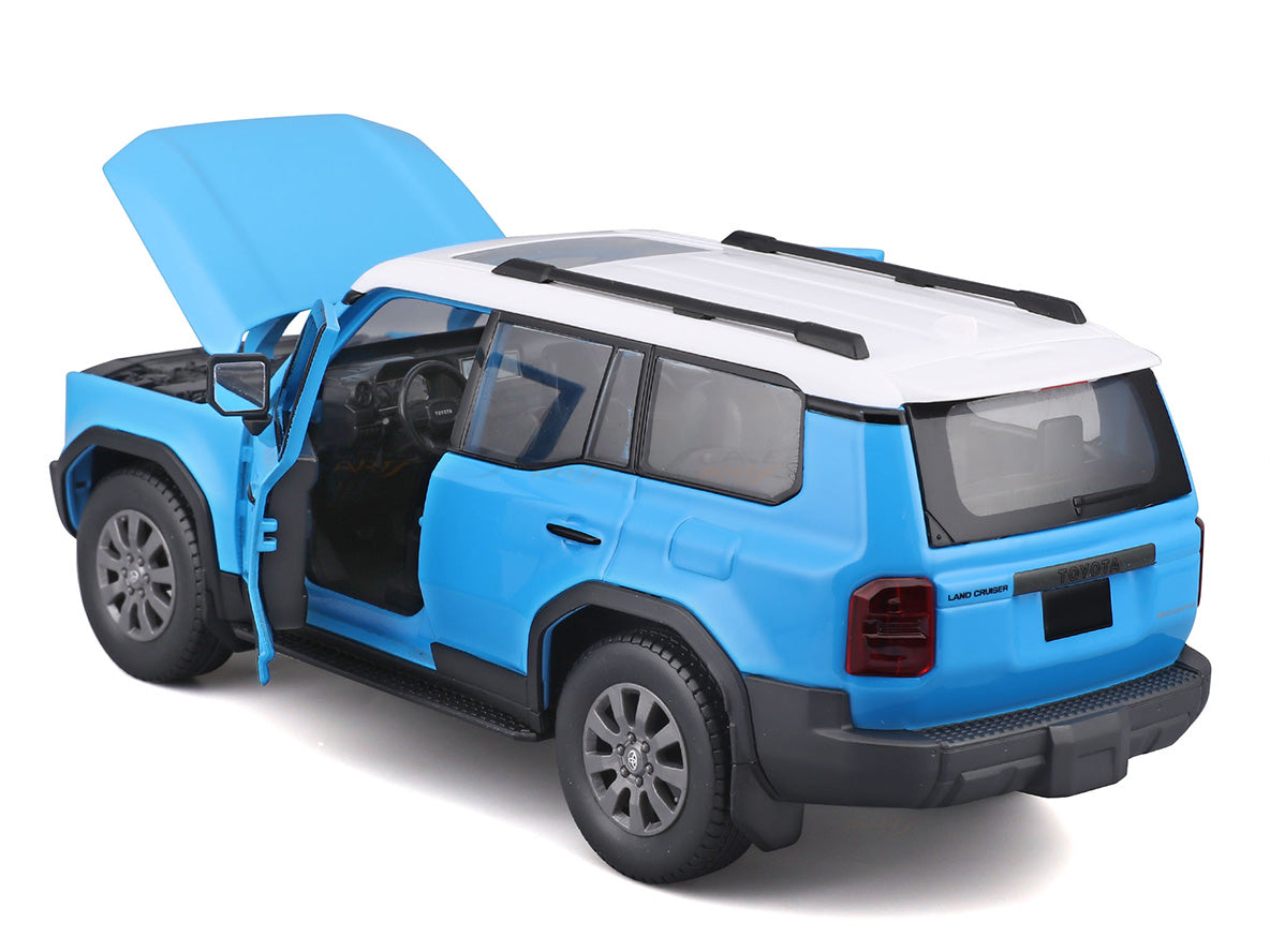 Maisto 1:24 Scale 2024 Toyota Land Cruiser Blue Collector’s Collection Diecast SUV
