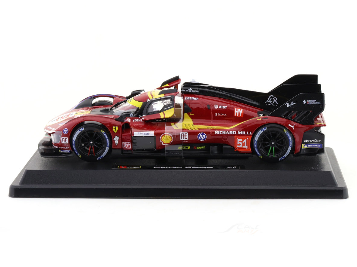 Bburago 1:24 Ferrari 499P Le Mans Hypercar #51 – Official Ferrari Die-Cast Collector Model