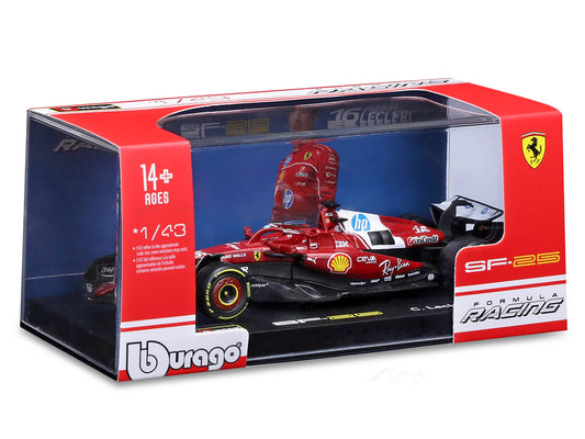 Bburago 1:43 Ferrari SF-25 #16 Charles Leclerc 2025 Diecast Formula 1 Car