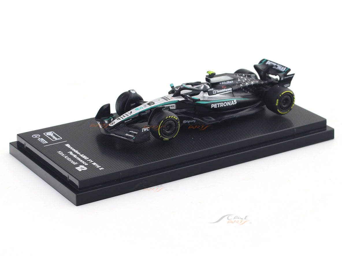 Bburago 1:64 Mercedes-AMG F1 W16 E Performance #12 2025 Diecast Formula 1 Racing Car Model