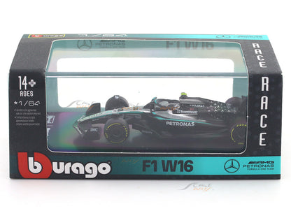 Bburago 1:64 Mercedes-AMG F1 W16 E Performance #12 2025 Diecast Formula 1 Racing Car Model