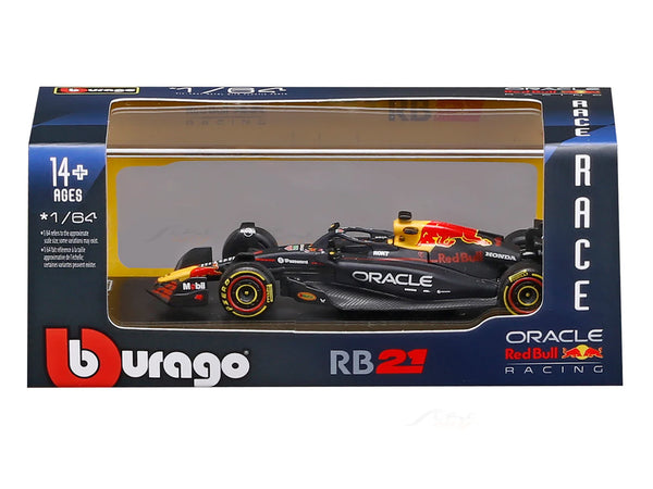 Bburago 1:64 Oracle Red Bull Racing RB21 #1 Max Verstappen Bahrain GP 2025 Diecast Formula 1 Car