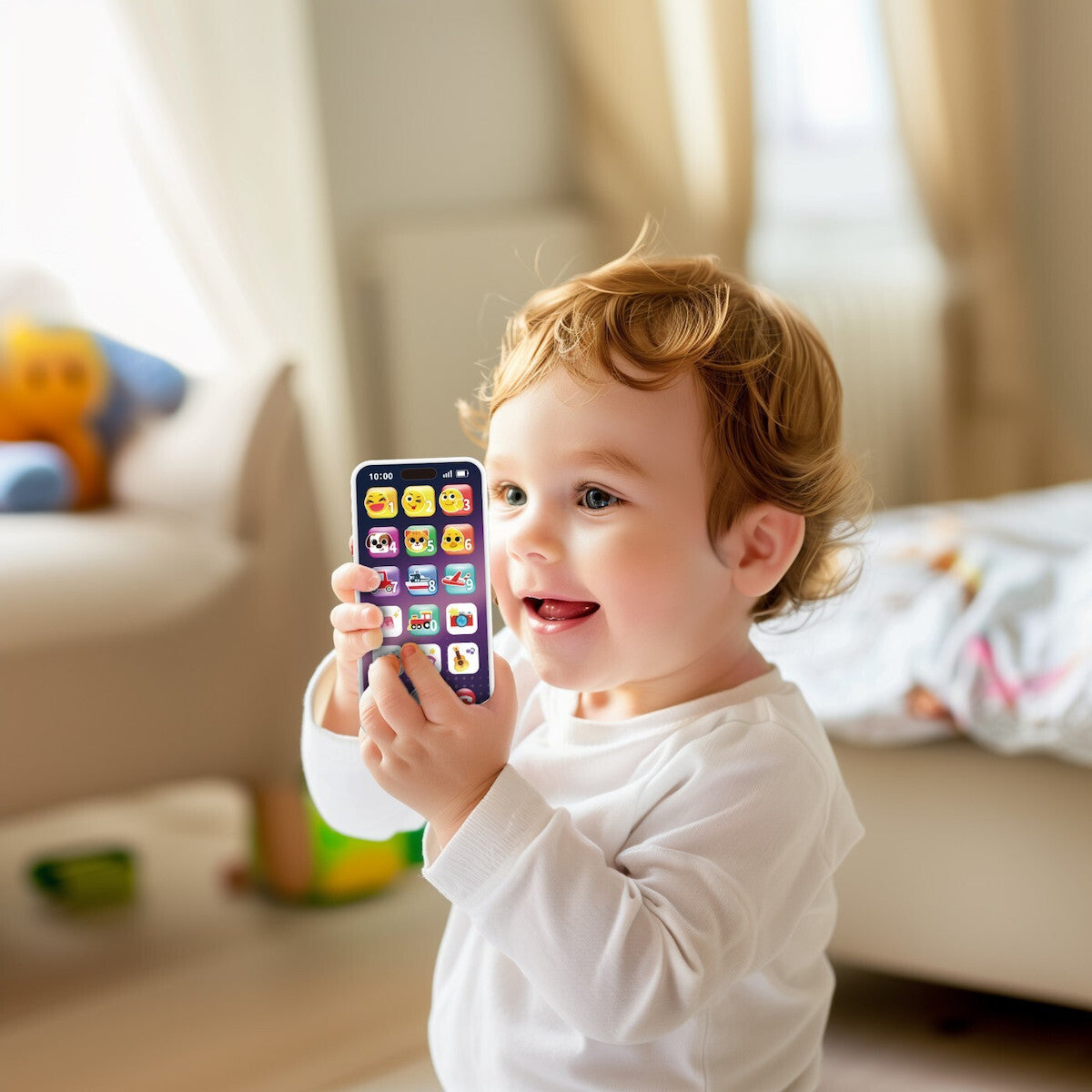 Hola Record & Learn Baby Phone – Educational Musical Toy Phone for Toddlers with Lights & Sounds (12–36 Months)
