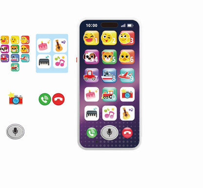 Hola Record & Learn Baby Phone – Educational Musical Toy Phone for Toddlers with Lights & Sounds (12–36 Months)