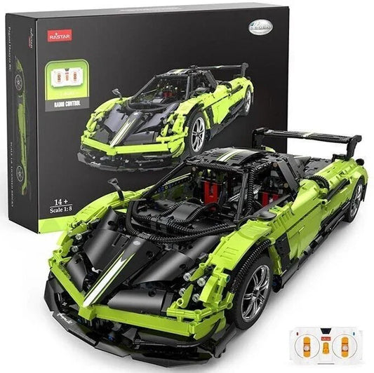 RASTAR Pagani Huayra BC 97900-G RC Building Blocks 1:8 Scale (2899 Pieces) | Licensed Hypercar Model Kit 14+