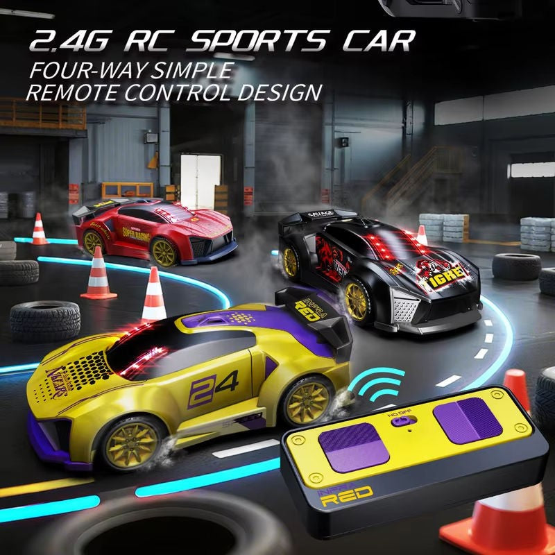 3-in-1 Racing RC Car with Controller Gun | 2.4GHz Remote Control Car with Lights & Music for Kids 6+