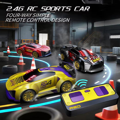 3-in-1 Racing RC Car with Controller Gun | 2.4GHz Remote Control Car with Lights & Music for Kids 6+