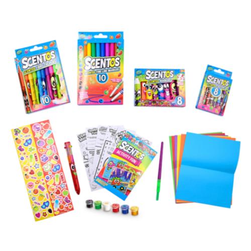 Scentos 20483 Mega Activity Set – Scented Colouring & Creative Art Kit for Kids (3+ Years)
