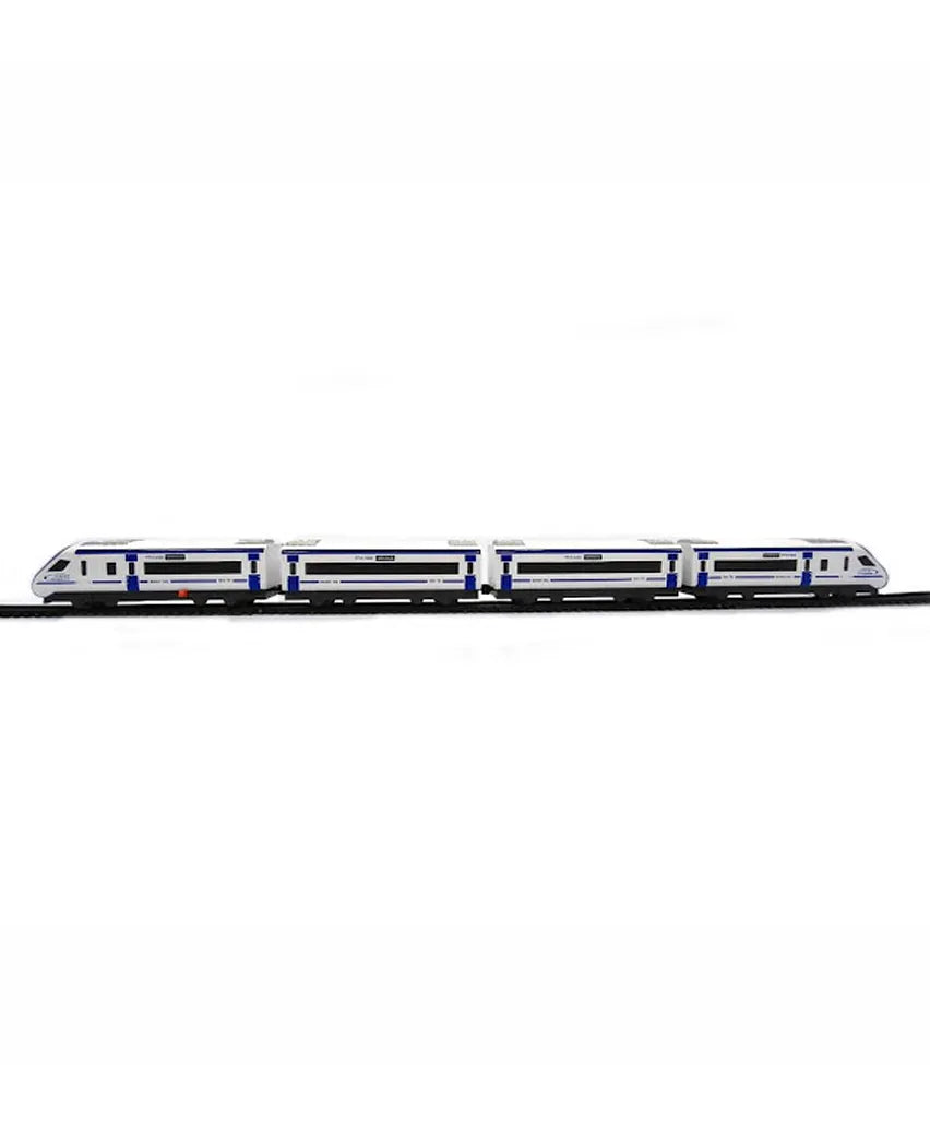 Centy Nav Bharat Electric Blue Express Battery Operated High Speed Toy Train Set with Track Changer – 3+ Years