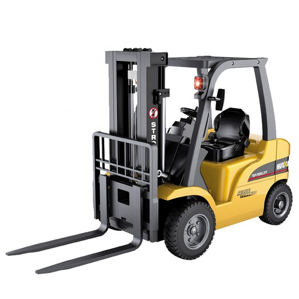 HUINA 1577 2026 1:14 RC Forklift | 14CH 2.4GHz Alloy Forklift with Lifting Forks, Grabber, Lights & Sound