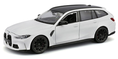Bburago 1:24 BMW M3 Touring (2023) White Die-Cast Model Car – Premium Collectible